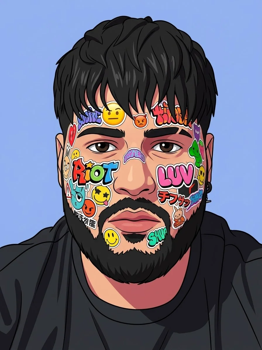 URBAN 3D CHARACTER WITH FACE STICKERS