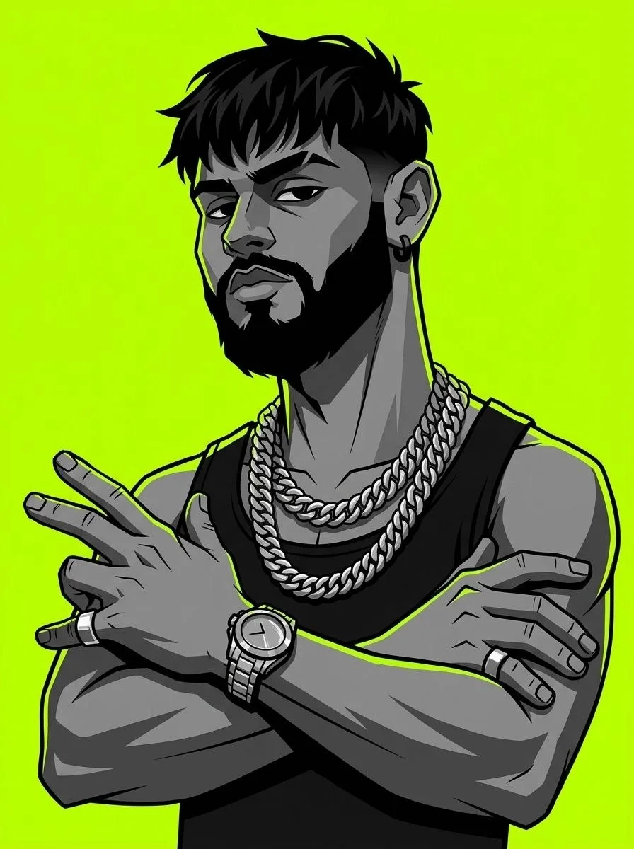 Caricatura anime trap